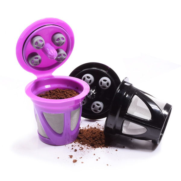 VAQINED Reusable K Cups for Keurig K Supreme and K Supreme Plus Coffee Makers,Refillable Coffee Capsules Pods (2)